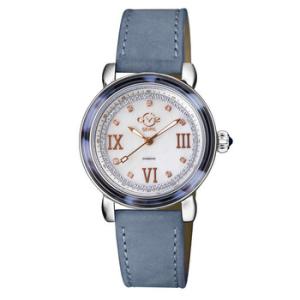 Marsala Tortoise Diamond Mother of Pearl Dial Watch