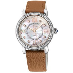Marsala Vegan Diamond Mother of Pearl Dial Watch 9860V2