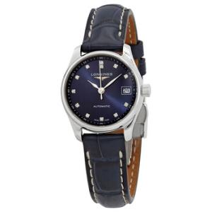 Master Automatic Diamond Blue Dial Watch L2.128.4.97.0