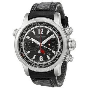 Master Compressor Automatic Black Dial Black Leather Watch Q1768421