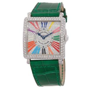 Master Square Quartz Diamond Watch 6002 L QZ D CD OG