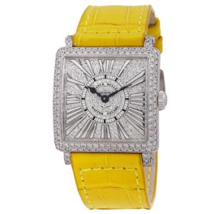 Master Square Relief Quartz Diamond Watch 6002 L QZ R D CD OG