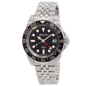 Mathy Vintage GMT Quartz Black Dial Watch H903ANC