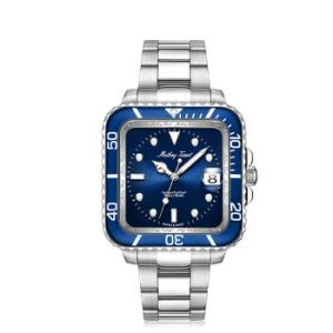 Mathy Vintage Square Quartz Blue Dial Watch H902QABU