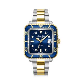 Mathy Vintage Square Quartz Blue Dial Watch H902QBBU
