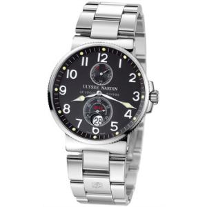 Maxi Marine Chronometer Black Dial Stainless Steel Watch
