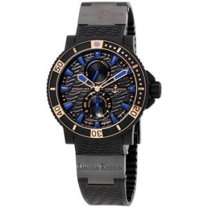 Maxi Marine Diver Black Seal Automatic Watch 26392LE3C923RG