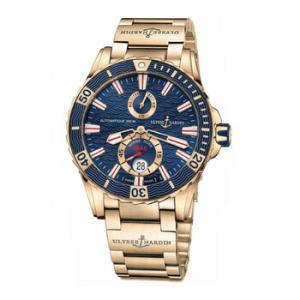 Maxi Marine Diver Blue Dial 18K Rose Gold Watch 266108M93