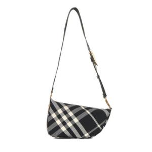 Medium Shield Check Printed Shoulder Bag