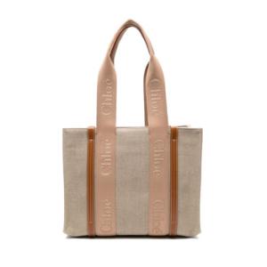 Medium Woody Tote Leather Bag
