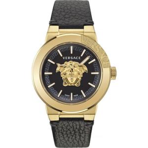 Medusa Infinite Quartz Black Dial Watch VE7E00223