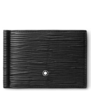 Meisterstuck 6cc Black Leather 4810 Wallet With Money Clip