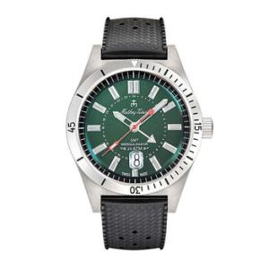 Mergulhador GMT Quartz Green Dial Watch MRGAV