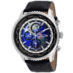Meridian World Timer GMT Quartz Blue Dial Watch SP7130
