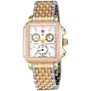 Michelle Deco Day Mother of Pearl Dial Diamond Bezel Watch MWW06P000077