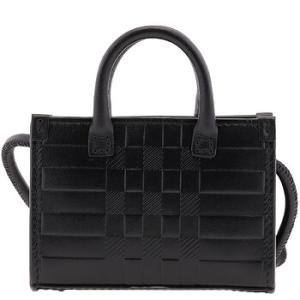 Micro Denny Embossed Check Micro Bag