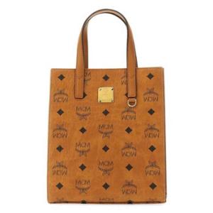 Mini Aren Tote Bag In Visetos Cognac