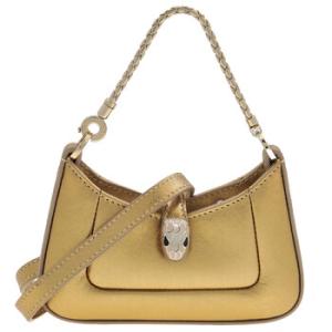 Mini Serpenti Baia Leather Shoulder Bag