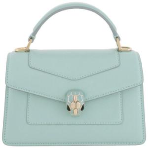Mini Serpenti Forever Leather Top Handle Bag
