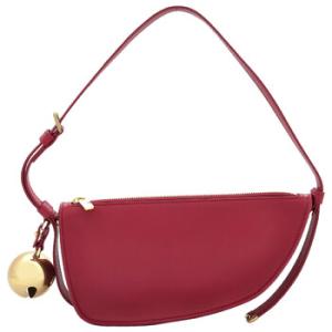 Mini Shield Sling Bell Charm Leather Shoulder Bag