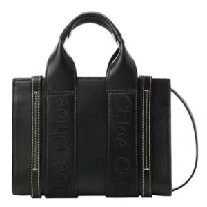 Mini Woody Leather Tote Bag