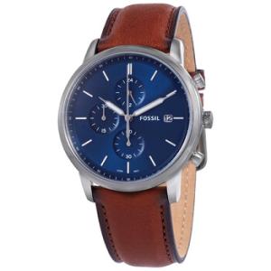 Minimalist Chronograph Quartz Blue Dial Watch FS5850