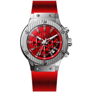 Monarchy Chronograph Quartz Red Dial Watch CV8144