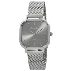 Monsoon Square Quartz Silver Dial Watch D7917AS
