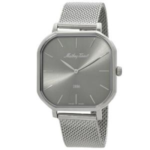 Monsoon Square Quartz Silver Dial Watch H7917AS
