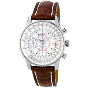 Montbrilliant Datora Chronograph Brown Strap Watch A2133012G518BRCD