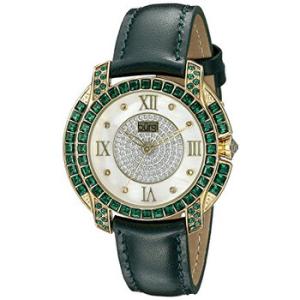 Mother Of Pearl Dial Green Crystal Watch BUR156GN
