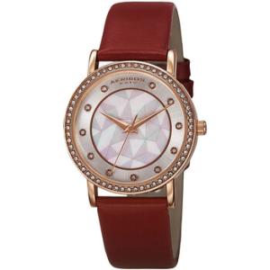 Mother of Pearl Dial Red Leather Watch AK791RD