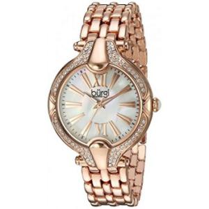 Mother of Pearl Dial Rose Goldtone Watch BUR163RG
