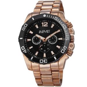 MultiFunction Black Dial Watch AS8113RG