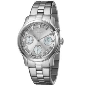 Muse Chronograph Quartz Diamond Silver Dial Watch JB6217K