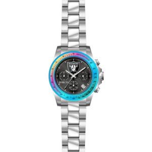 NFL Las Vegas Raiders Chronograph GMT Quartz Black Dial Watch