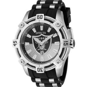 NFL Las Vegas Raiders Quartz Black Dial Watch