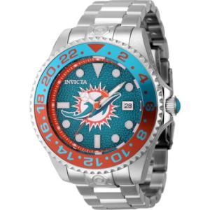 NFL Miami Dolphins Automatic Date Dive Green Dial Watch