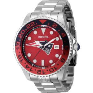 NFL New England Patriots Automatic Date Dive Red Dial Watch