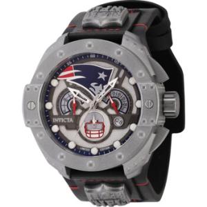 NFL New England Patriots Quartz Gunmetal Dial Watch
