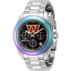 NFL Washington Commanders Chronograph GMT Quartz Black Dial Watch