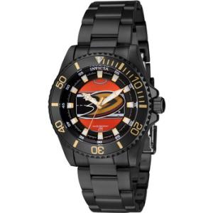 NHL Anaheim Ducks Quartz Orange Dial Watch
