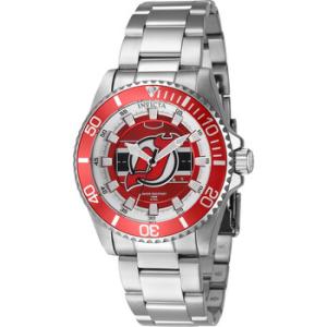 NHL New Jersey Devils Quartz Red Dial Watch