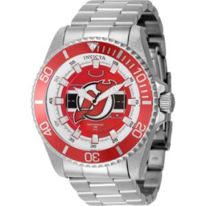 NHL New Jersey Devils Quartz Red Dial Watch