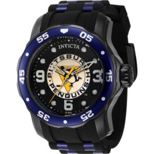 NHL Pittsburgh Penguins Quartz Black Dial Watch