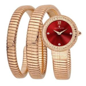 Naga Quartz Red Dial Watch CV0893