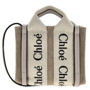 Nano Woody Linen Canvas Tote