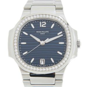 Nautilus Automatic Blue Opaline Dial Diamond Watch 71181200A001