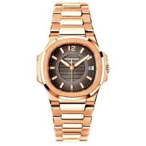 Nautilus Grey Dial 18k Rose Gold Watch 70111R