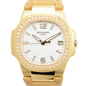 Nautilus Quartz Diamond White Dial Watch 7010R011